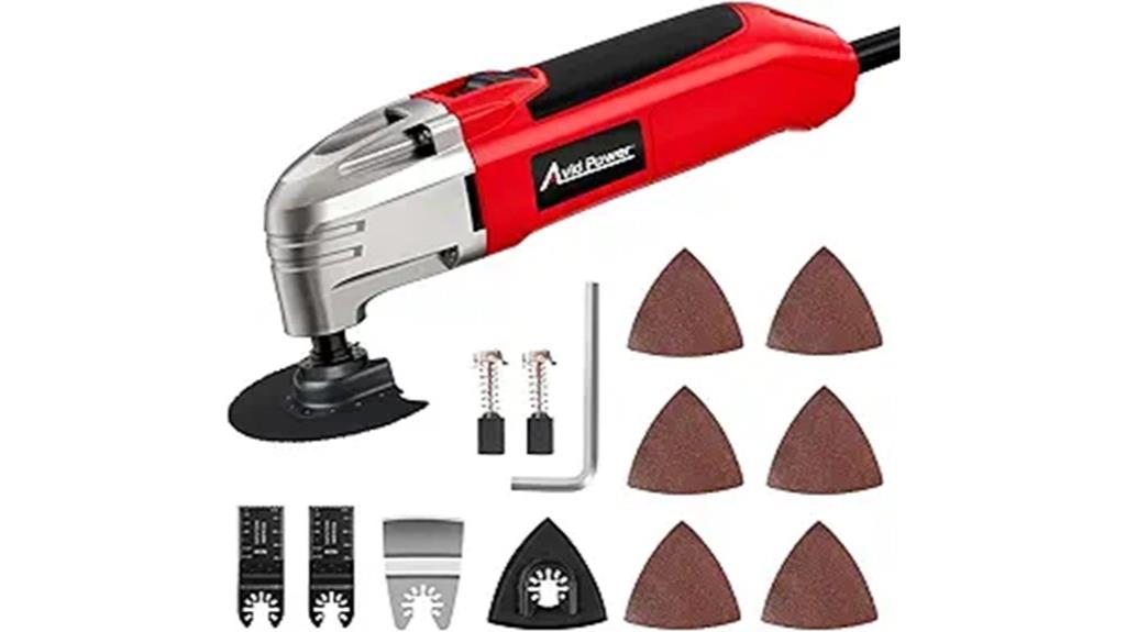 oscillating tool with accessories