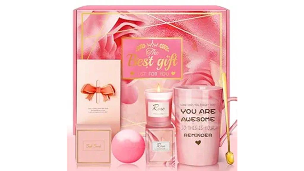 pink self care spa gift