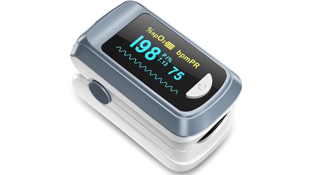 portable fingertip pulse oximeter