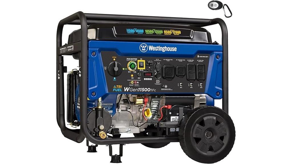portable tri fuel power generator