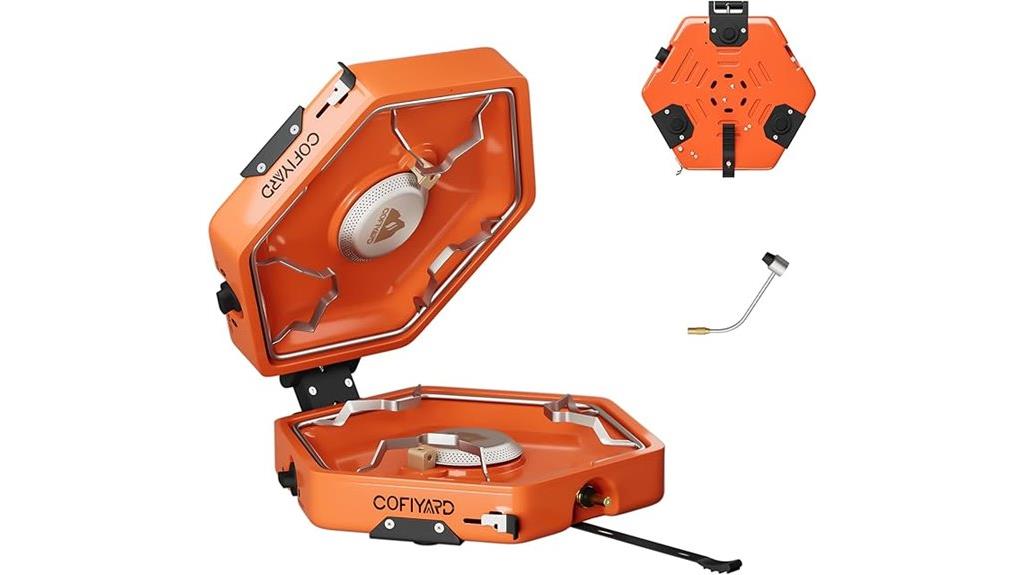 portable two burner propane stove