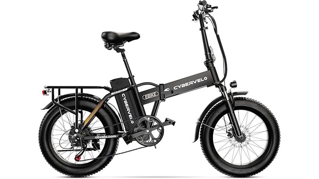 powerful foldable electric bike