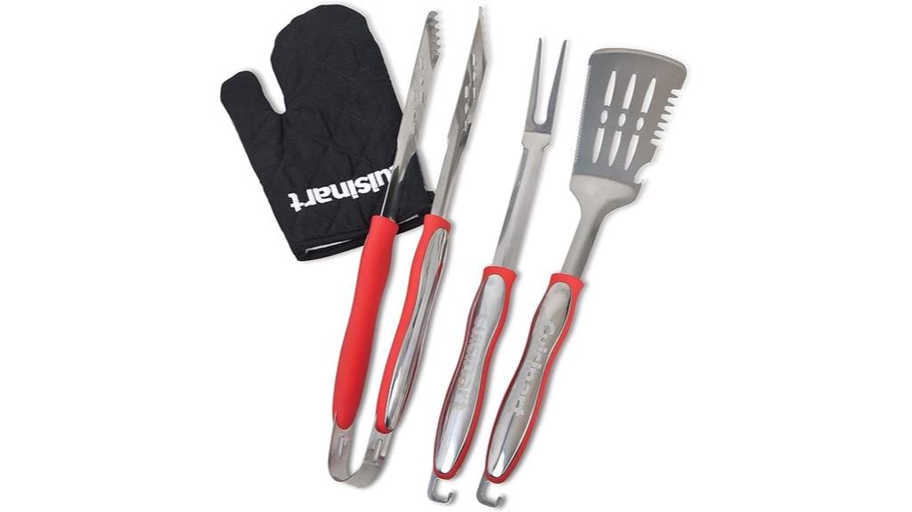 red grilling tool set