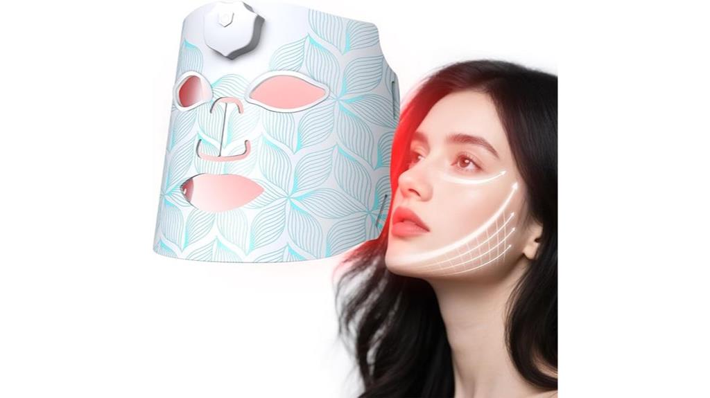 red light facial mask