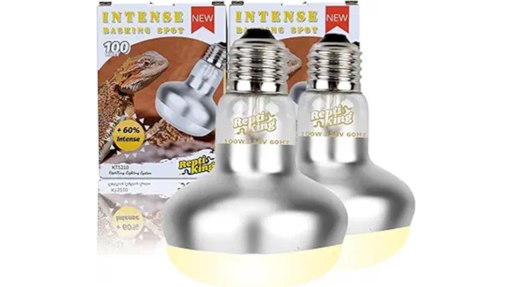 reptile basking light set