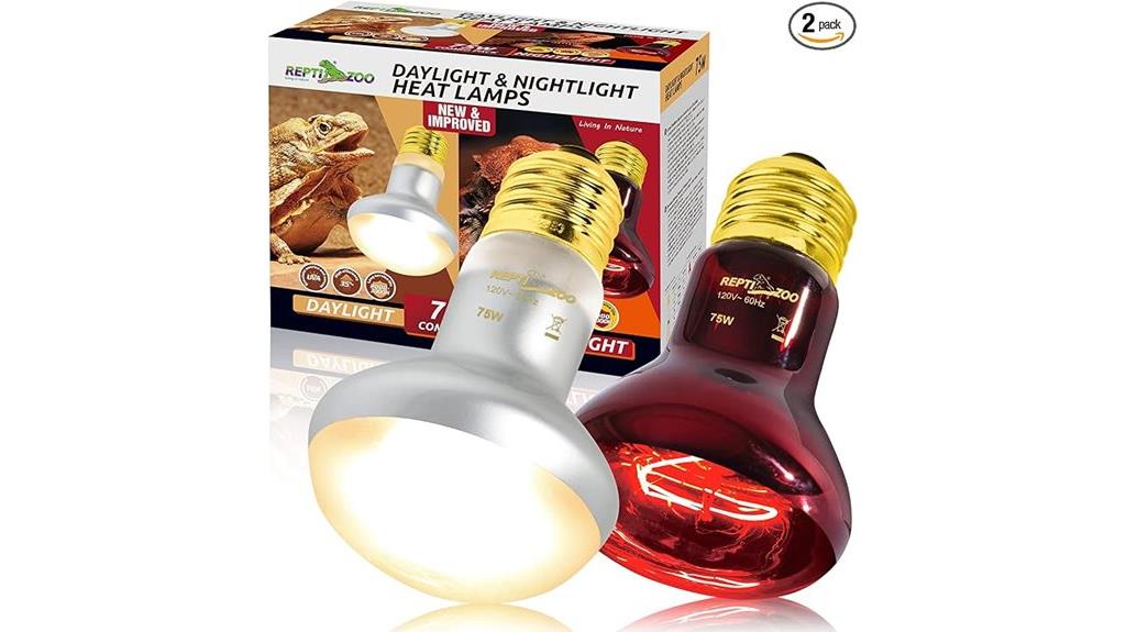 reptile heat lamp set