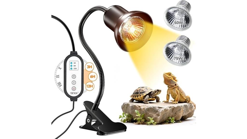 reptile heat lamp with clamp