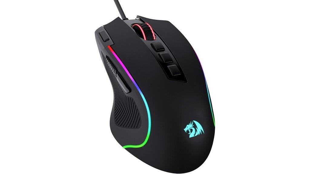 rgb gaming mouse with programmable buttons