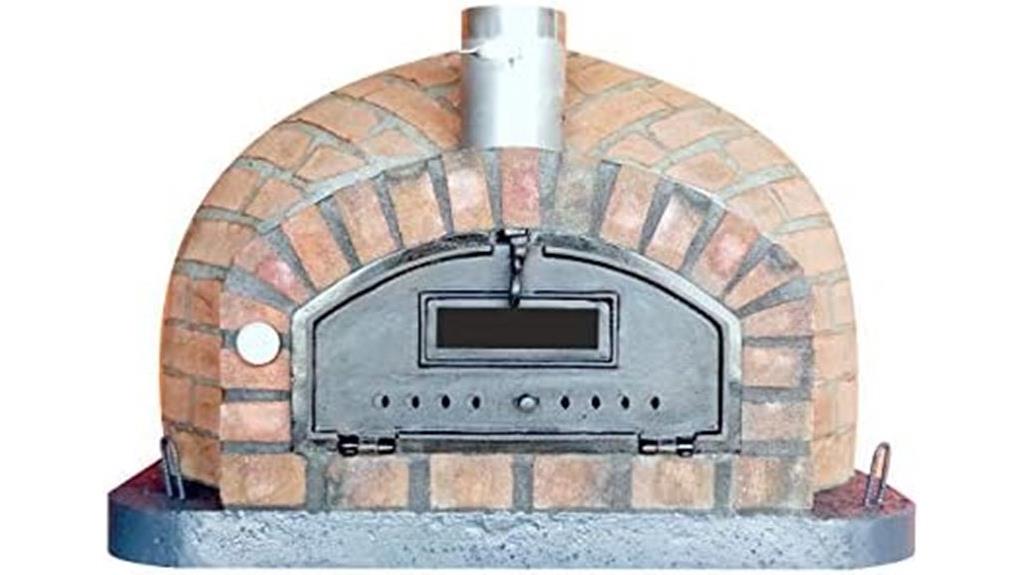 rustic brick pizza oven