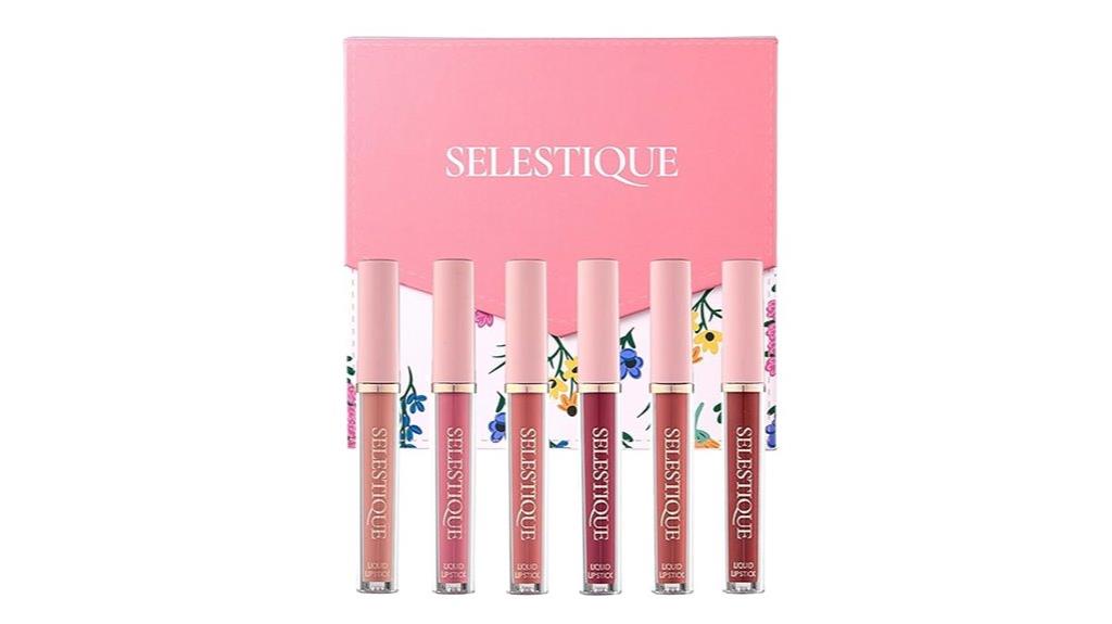 six color matte lipstick set