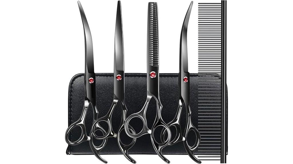 six in one grooming scissors
