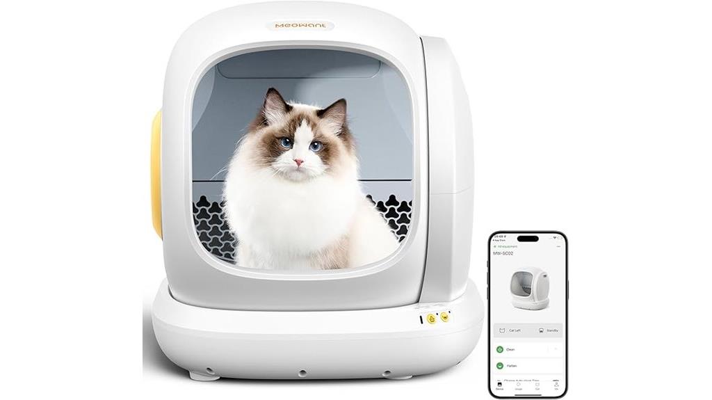 smart app controlled litter box
