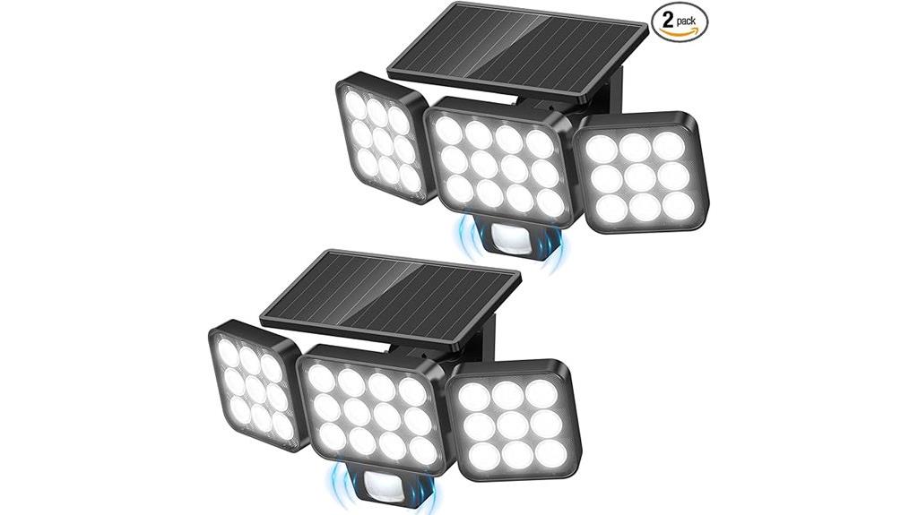 solar flood lights bundle