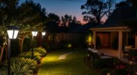 solar motion activated security lights