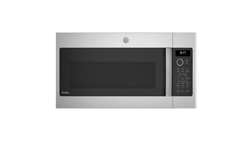 stainless steel over the range microwave