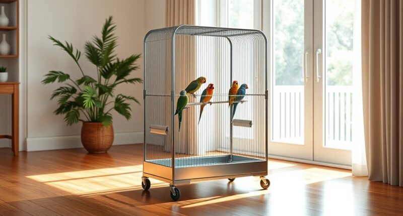 stylish safe bird cages