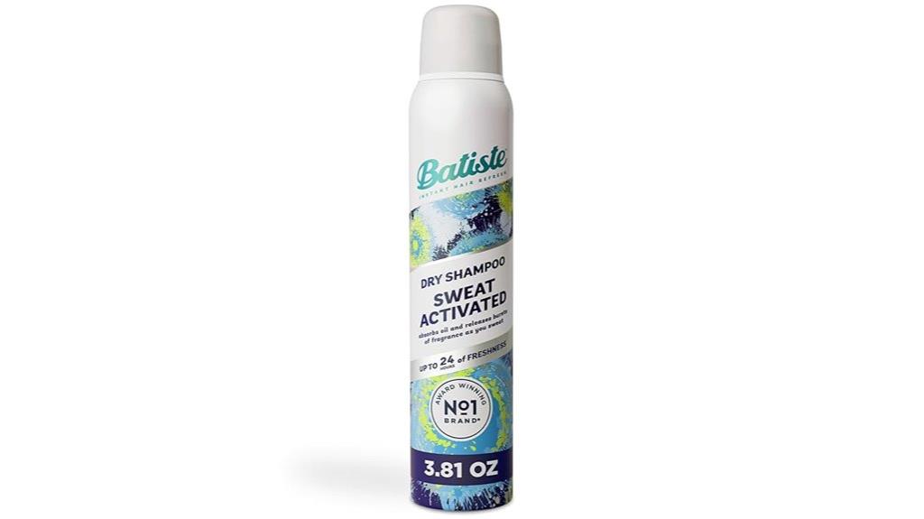 sweat activated dry shampoo