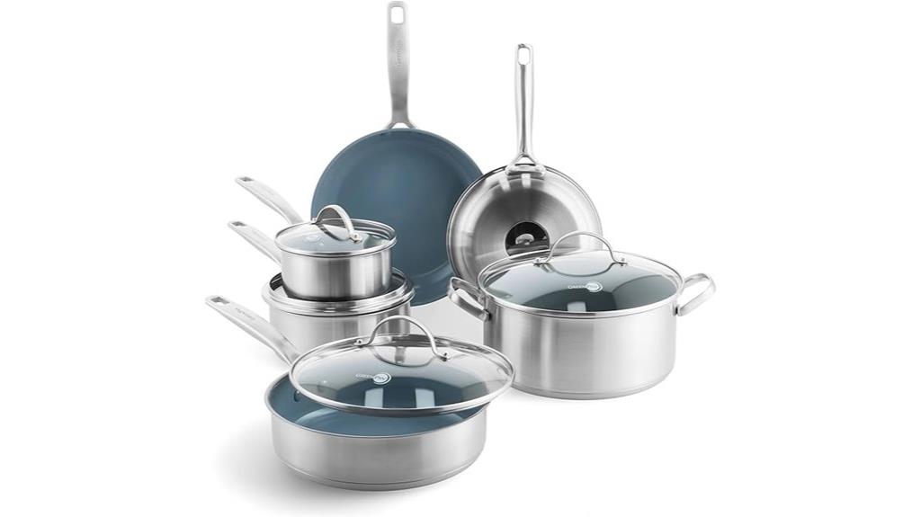 ten piece greenpan set