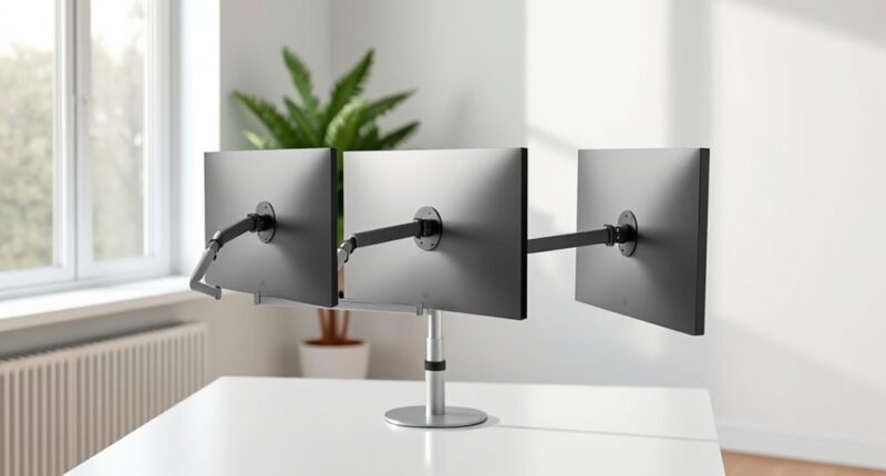 top ergonomic monitor arms