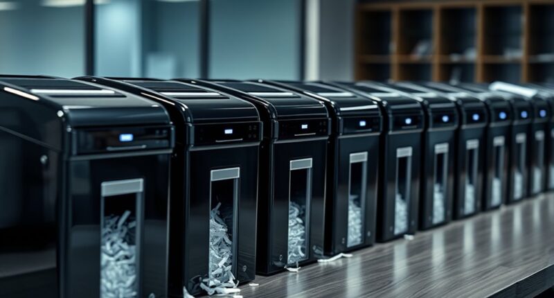 top shredders for document security