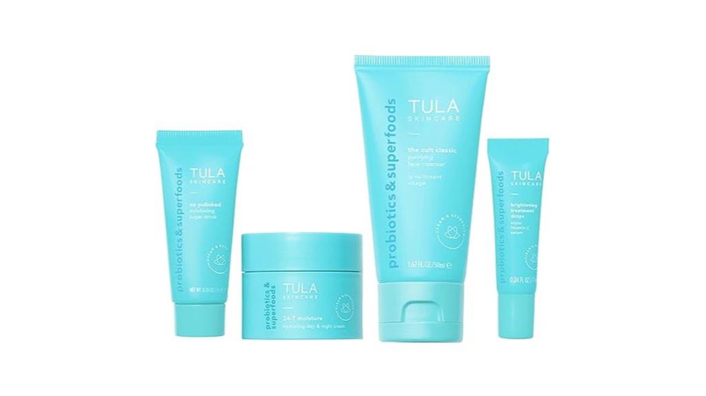 travel sized tula skincare kit