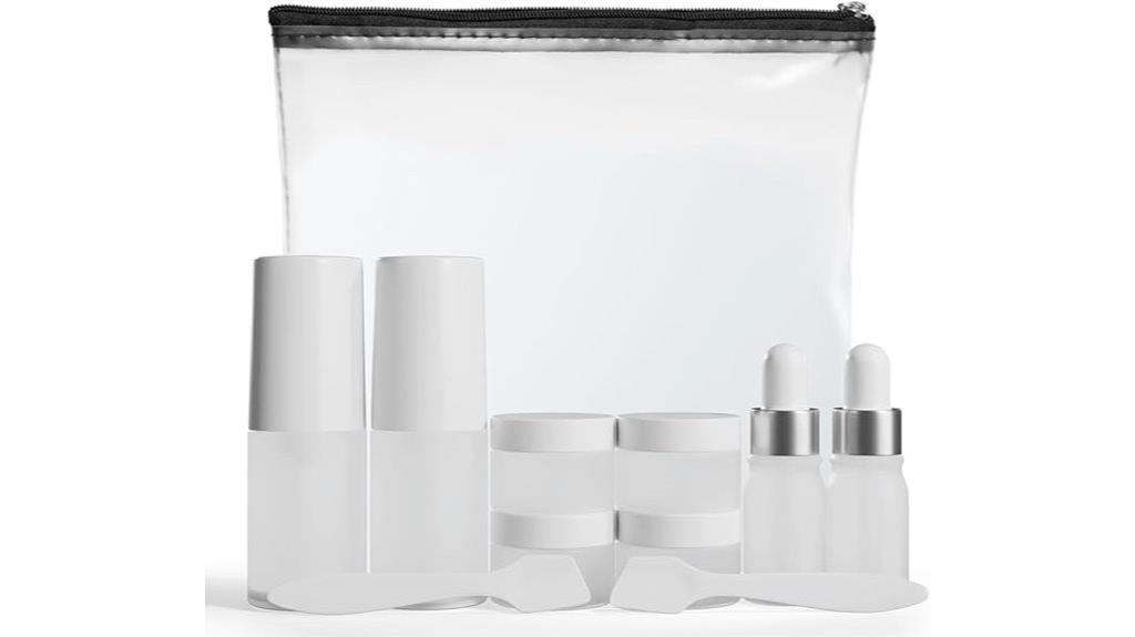 travel skincare bottles set