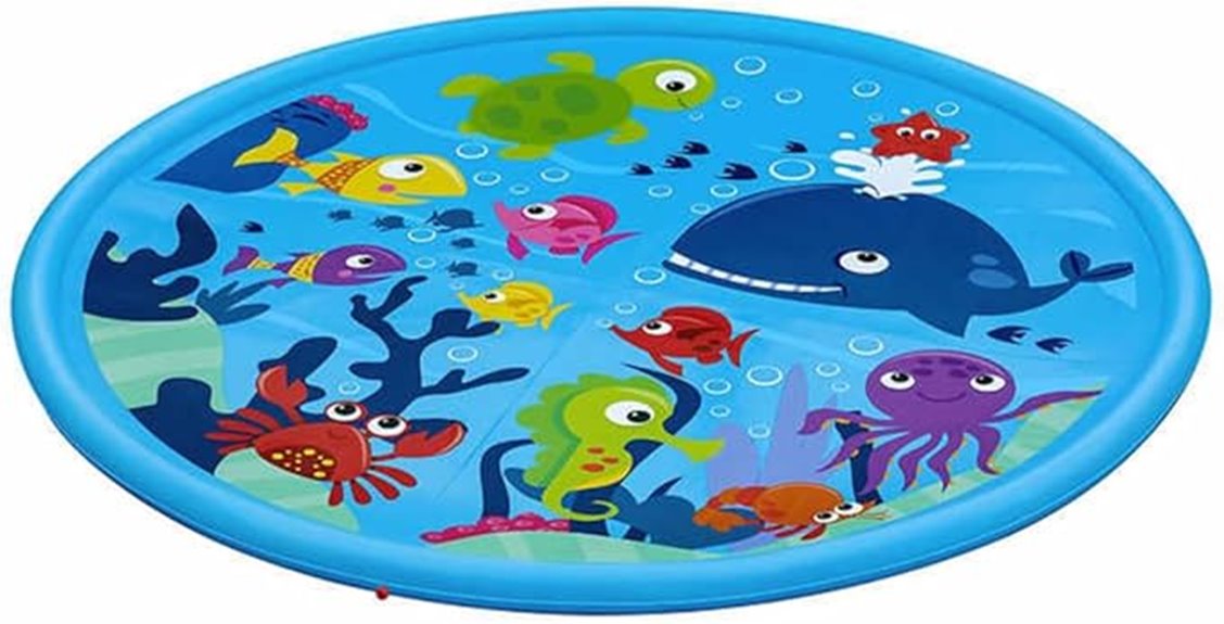 underwater splash pad fun