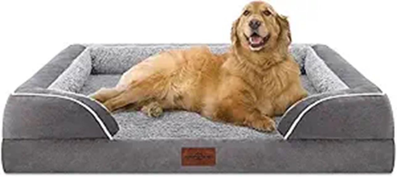 waterproof orthopedic foam dog bed