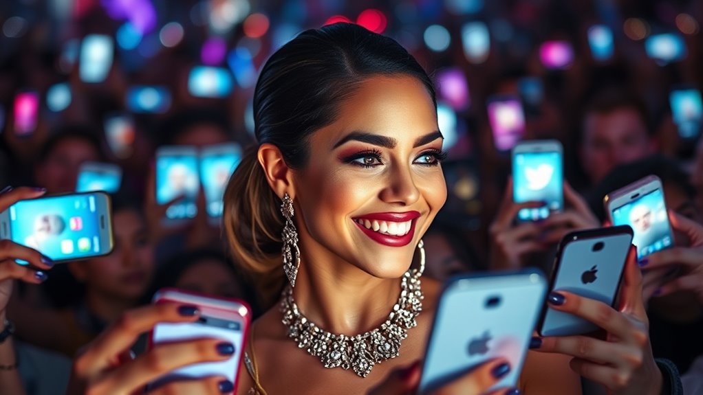 celebrities engage fans online