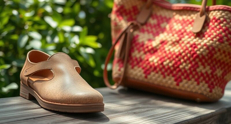 eco friendly bag and shoe accessories