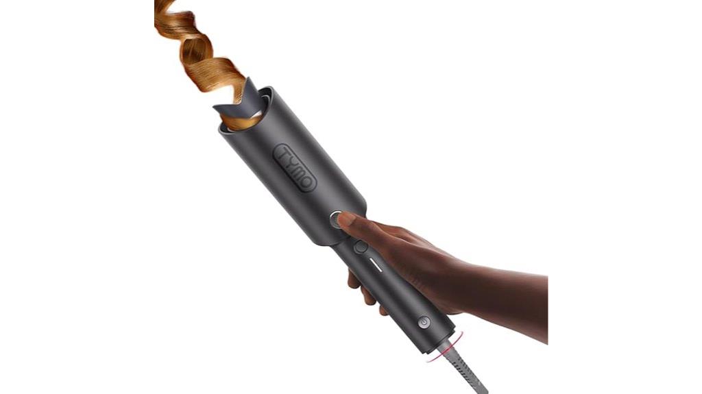 automatic metallic gray curling iron