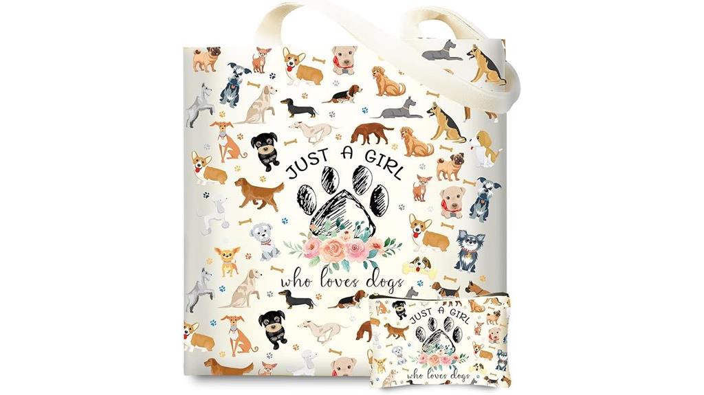 dog lover shopping tote