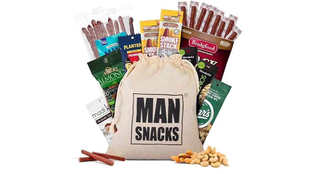 luxury men s snack gift basket