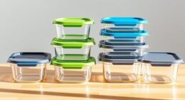 top glass meal storage