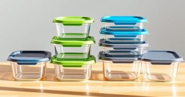 top glass meal storage