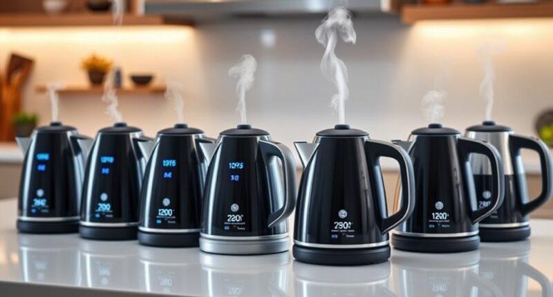 top temperature controlled kettles