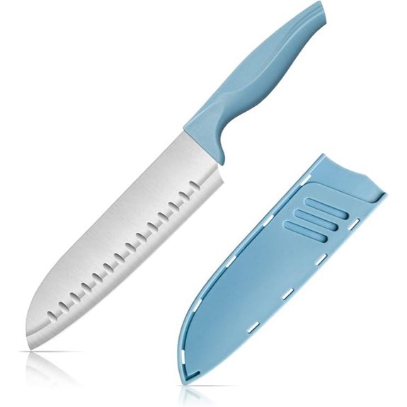 Dsmile 7-Inch Chef’s Knife Set with Blade Guards