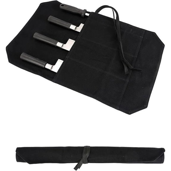 HERSENT Chef's Knife Roll Bag with 4 Slots