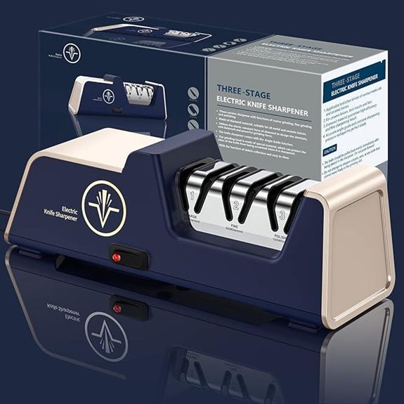 Electric Knife Sharpener with Diamond Abrasives