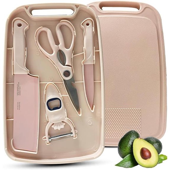 5-in-1 Travel Cutting Board & Knife Set