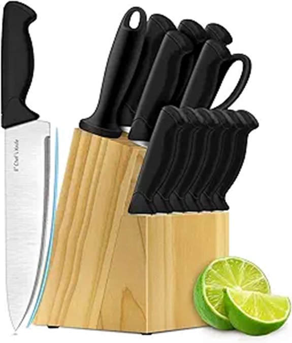 14-Piece German High Carbon Stainless Steel Knife Set
