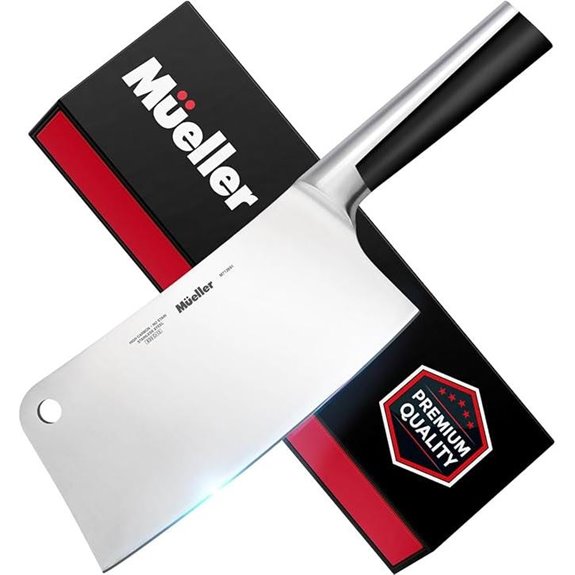 Mueller 7-Inch Heavy Duty Meat Cleaver Knife