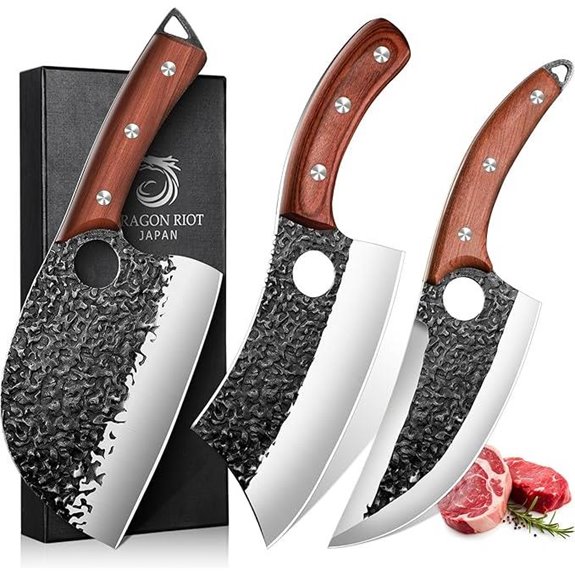Dragon Riot 3-Piece High Carbon Steel Butcher Set