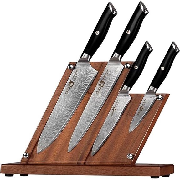 Klaus Meyer Damascus Knife Block Set (5 Pieces)