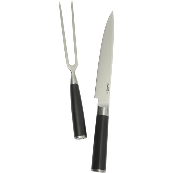 Babish Carving Knife & Fork Set (8-inch Stainless Steel)