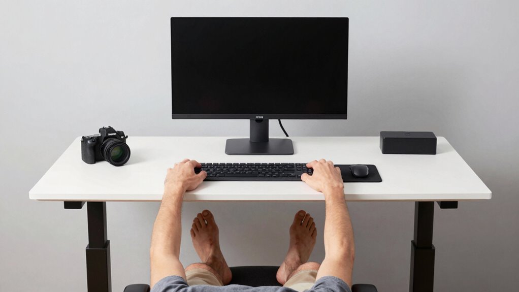 adjust monitor to eye level