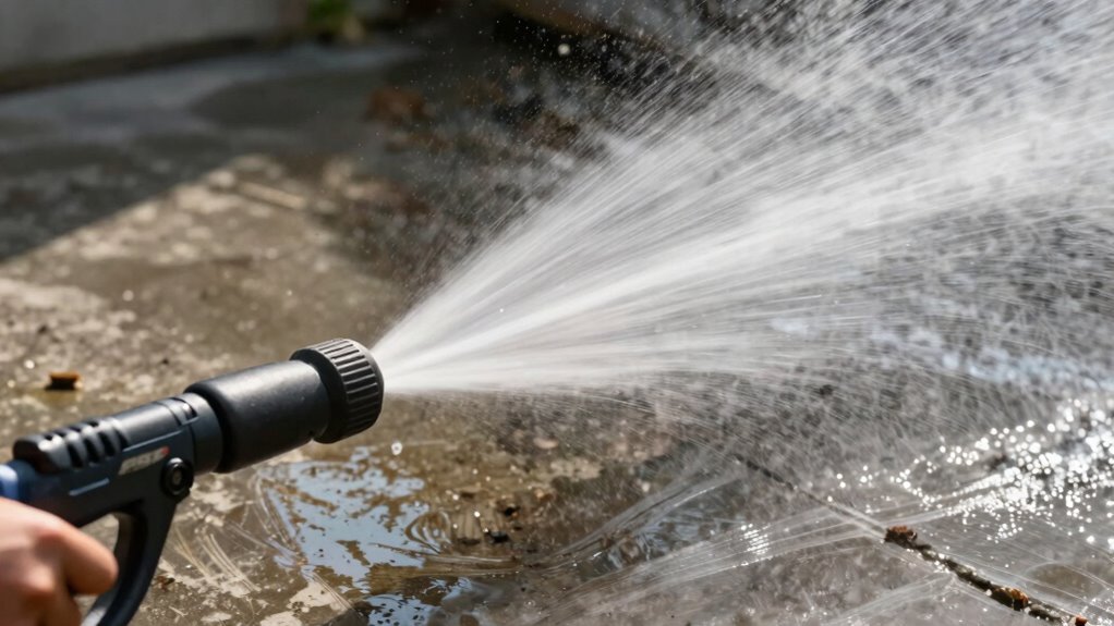 adjust pressure for safe cleaning