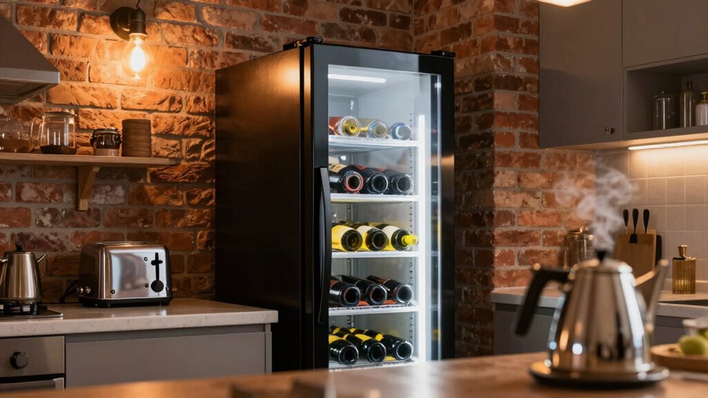 avoid heat near wine fridge