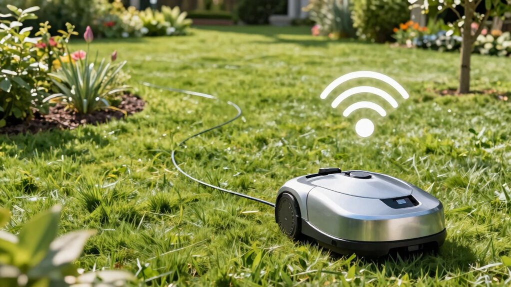 boundary wire lawn mower limitations