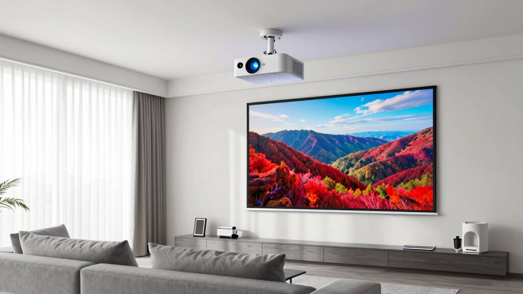 bright vibrant flexible projection